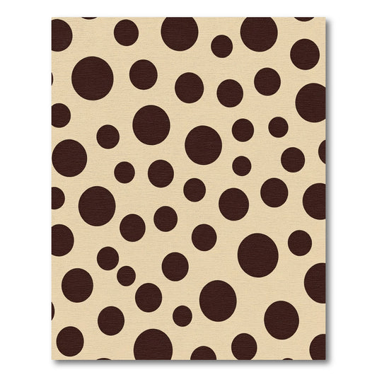 Earth Tone Scattered Circles Pattern Rug