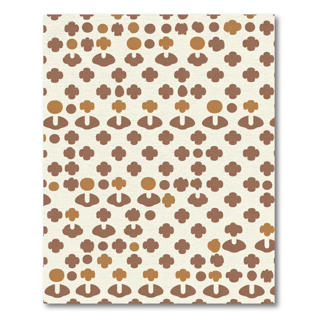 Whimsical Brown And Tan Figures Rug