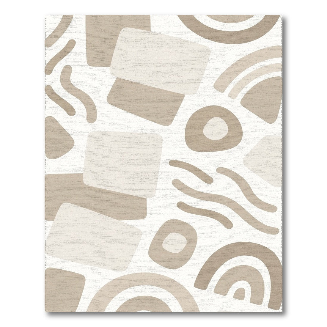 Beige Abstract Neutral Beige and Neutral Area Rug