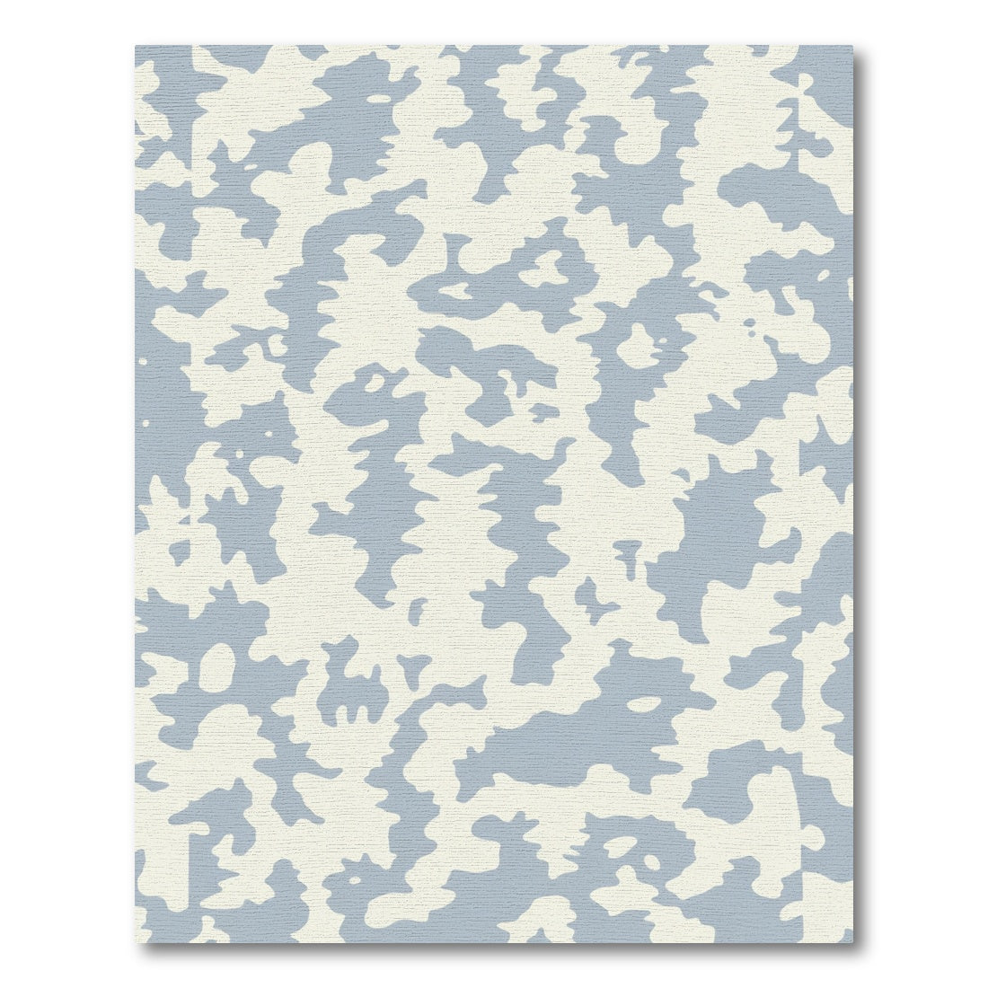 Pale Blue Abstract Camouflage Rug