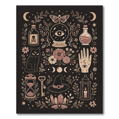 Mystic Moon Witchcraft Area Rug