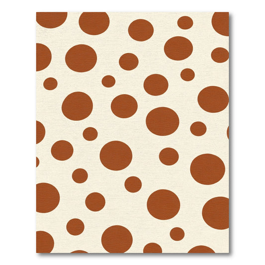 Chic brown polka dot background Rug