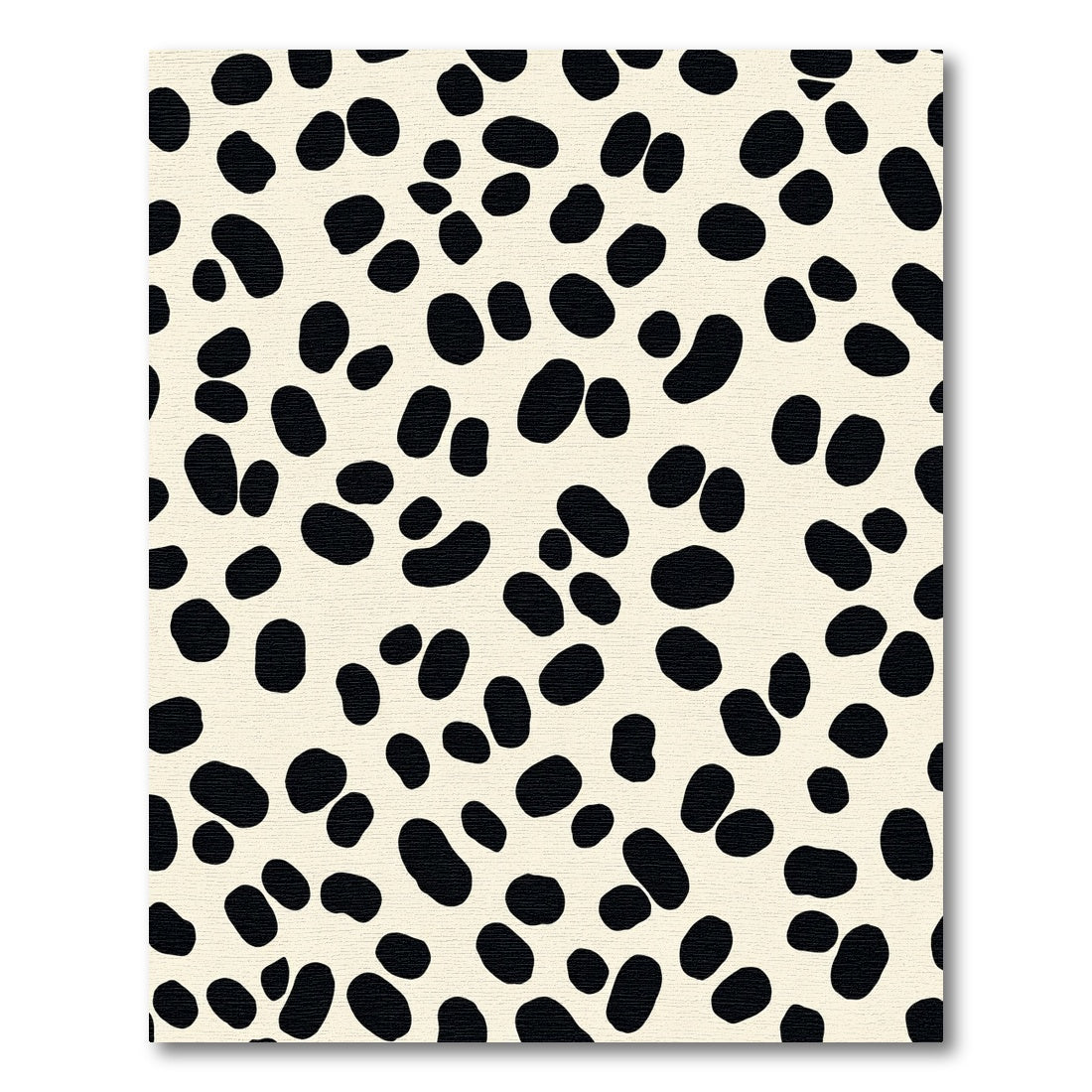 Cream and Black Spotty Scatter Rug