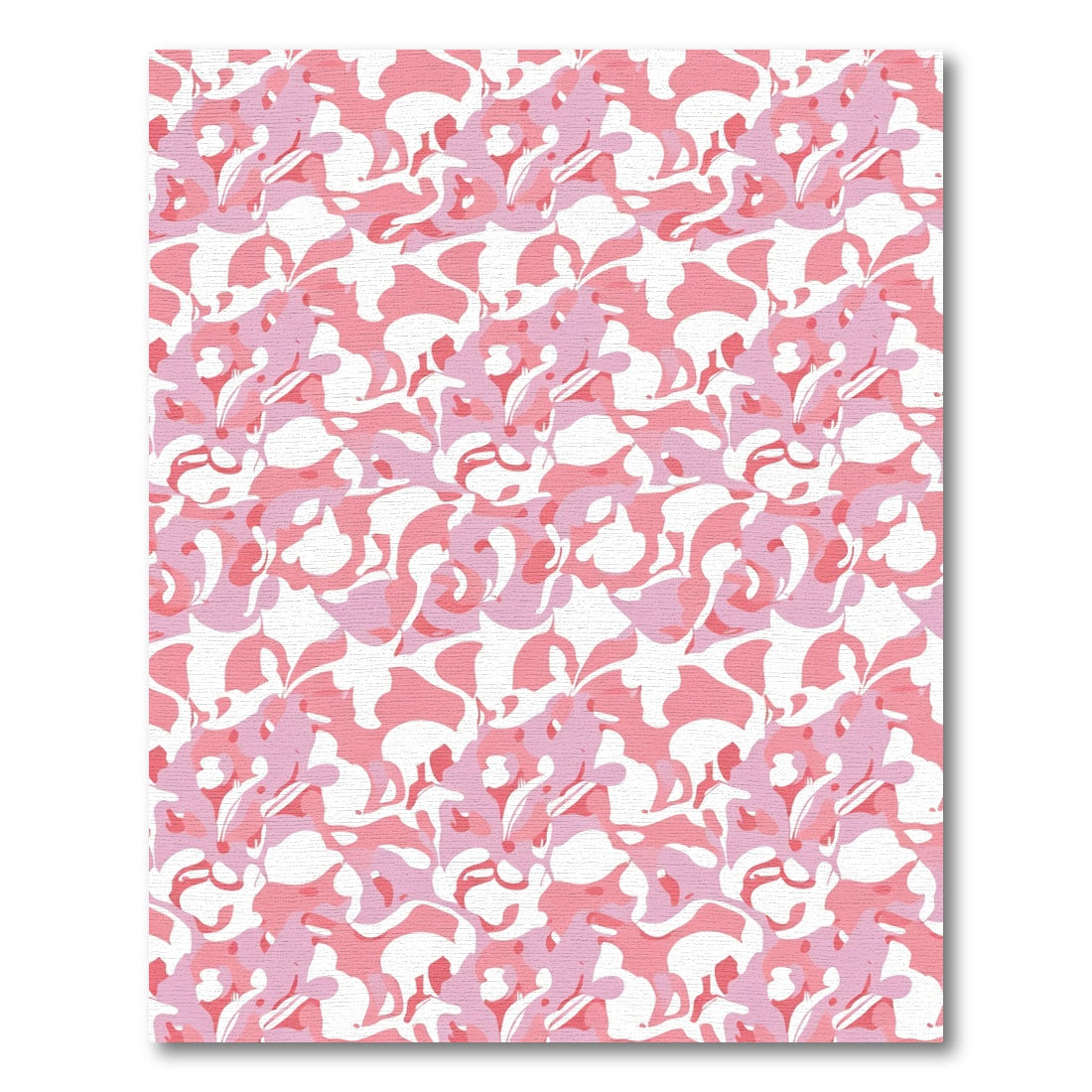 Pink Camo Abstract Overlay Rug