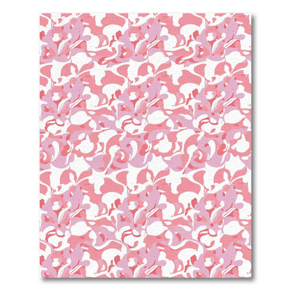 Pink Camo Abstract Overlay Rug
