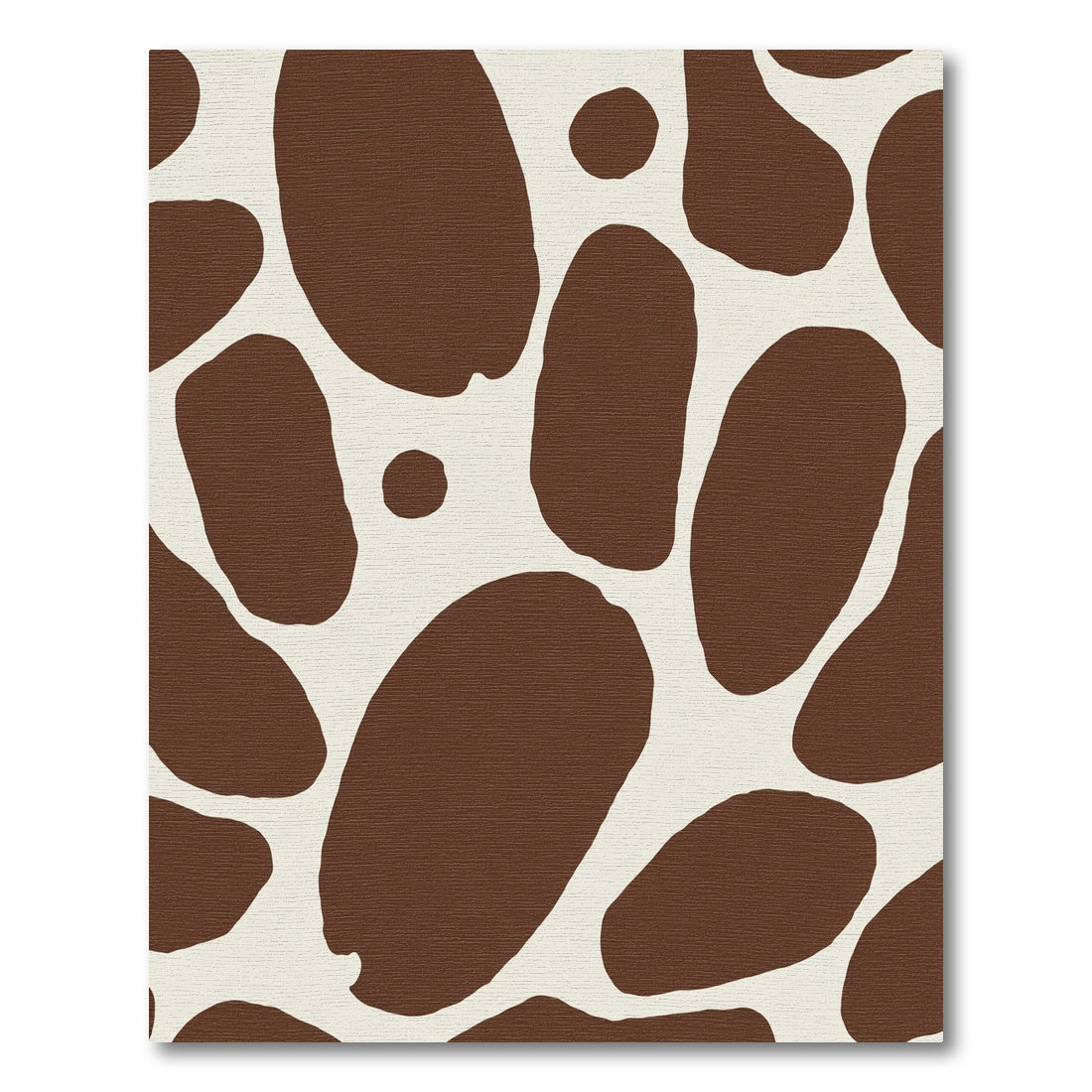 Brown Cream Animal Spots Rug