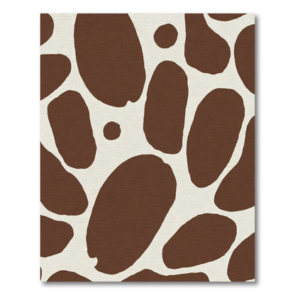 Brown Cream Animal Spots Rug