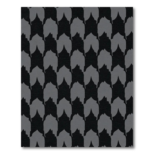 Dark Gray Archway Repeat Rug
