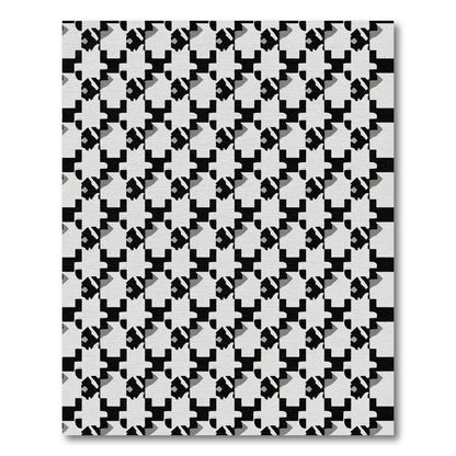 Monochromatic Geometric Houndstooth Rug
