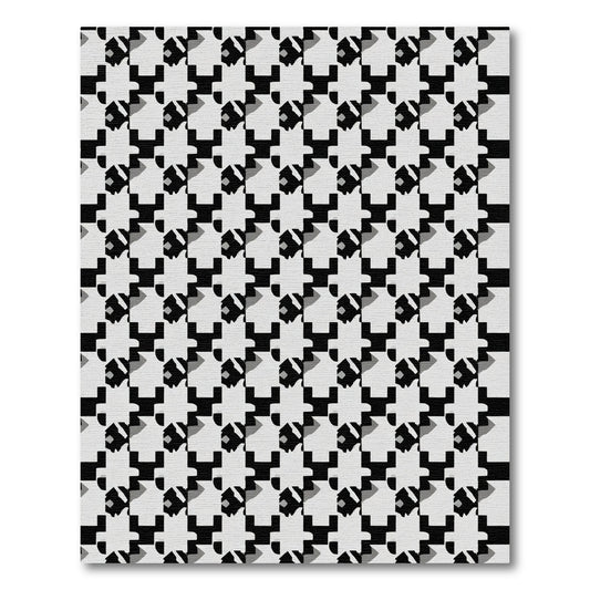 Monochromatic Geometric Houndstooth Rug