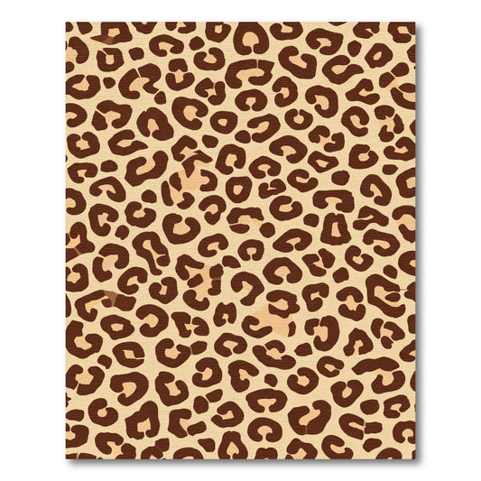 Golden Brown Leopard Spots Texture Rug