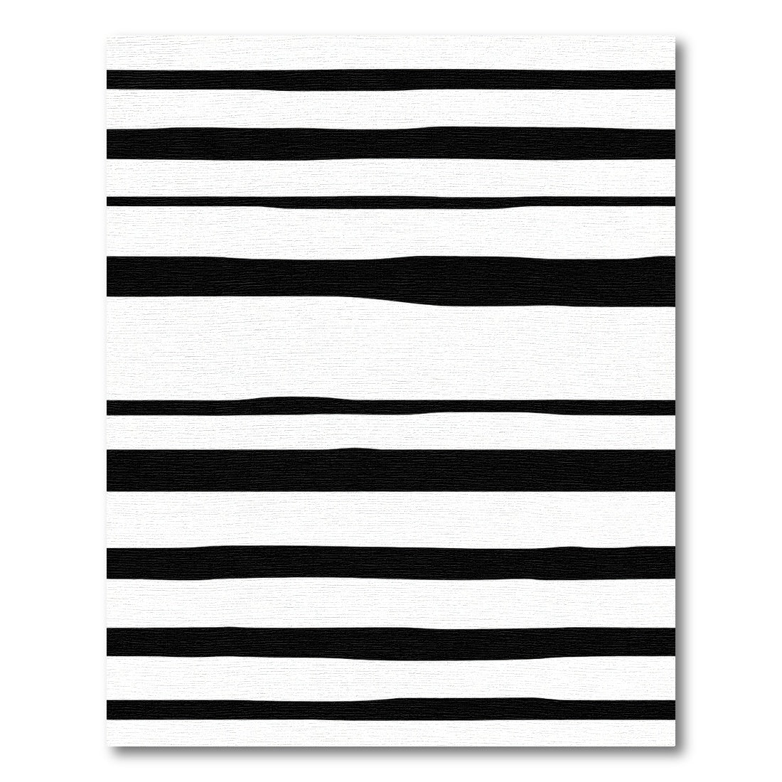 Stripe Black White Contemporary Lines Rug