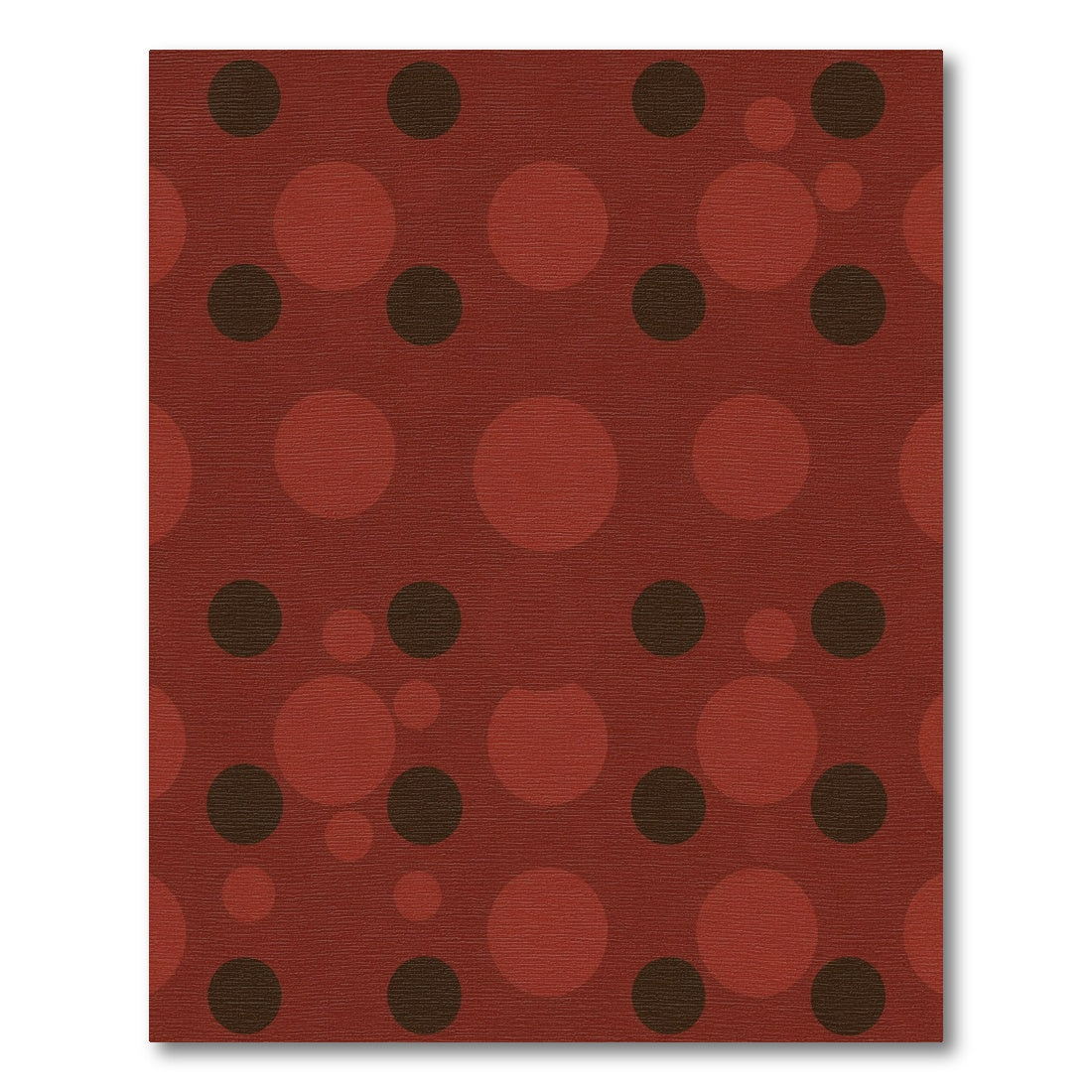 Crimson Red Polka Dot Whimsy Rug