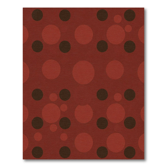 Crimson Red Polka Dot Whimsy Rug