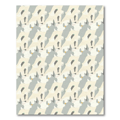 Abstract Pastel Shapes Repeating Composition Rug