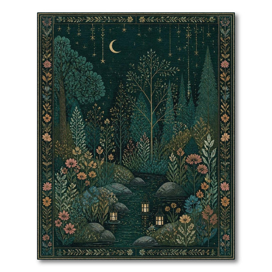 Enchanted Forest Lantern Area Rug
