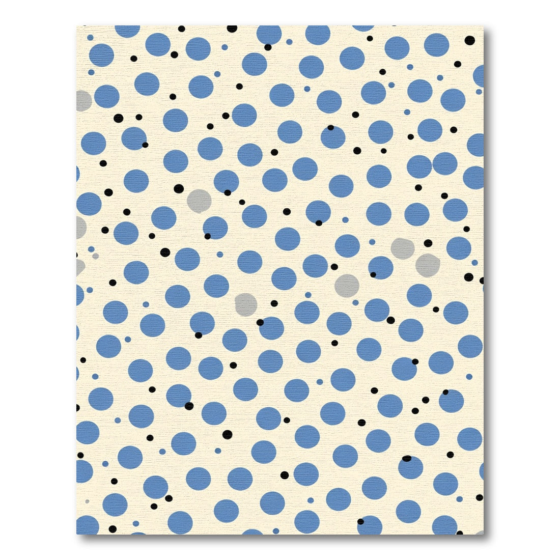 Blue Polka Dot Scatter Rug