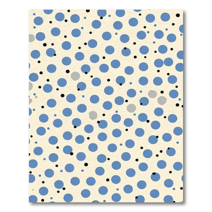 Blue Polka Dot Scatter Rug