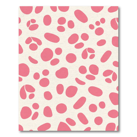 Pink Speckled Pebble Scatter Rug