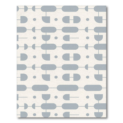 Grey Geometric Modern Area Rug