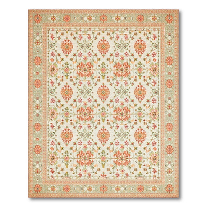 Pink Floral Medallion Vintage No. 7 Area Rug