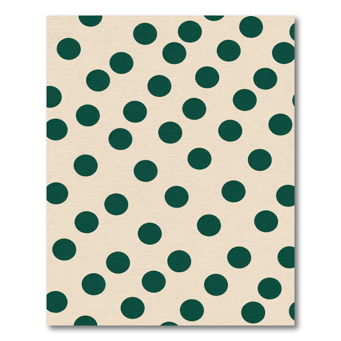 Irregular Forest Green Polka Dot Rug