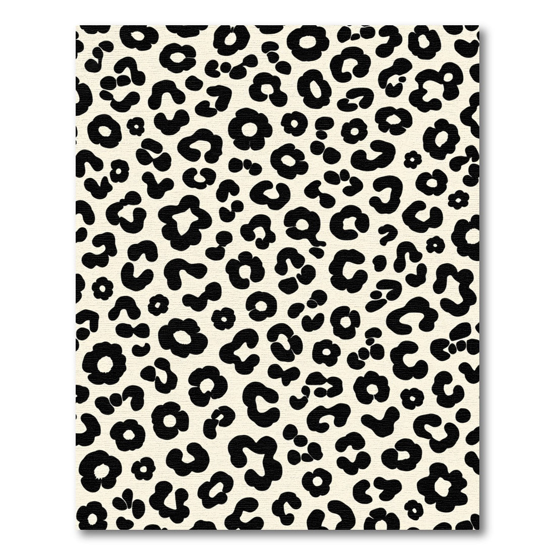 Cream Black Feline Spots Rug