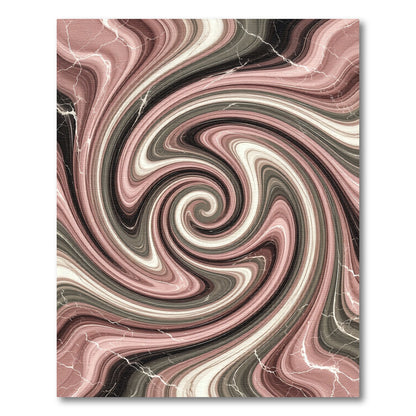 Rose Quartz Swirling Marble Texture Rug