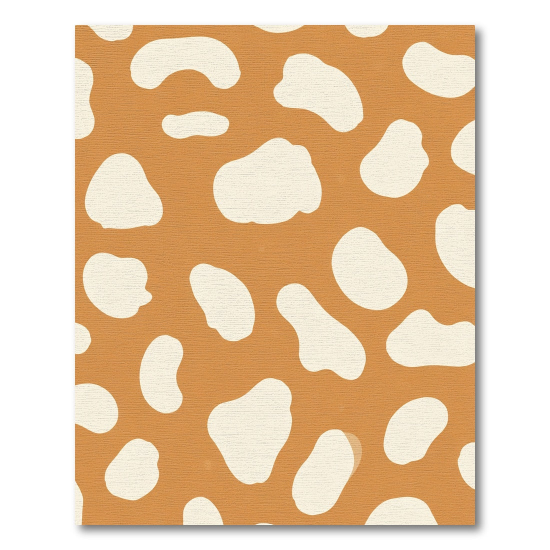 Rustic Orange Cream Blotchy Rug