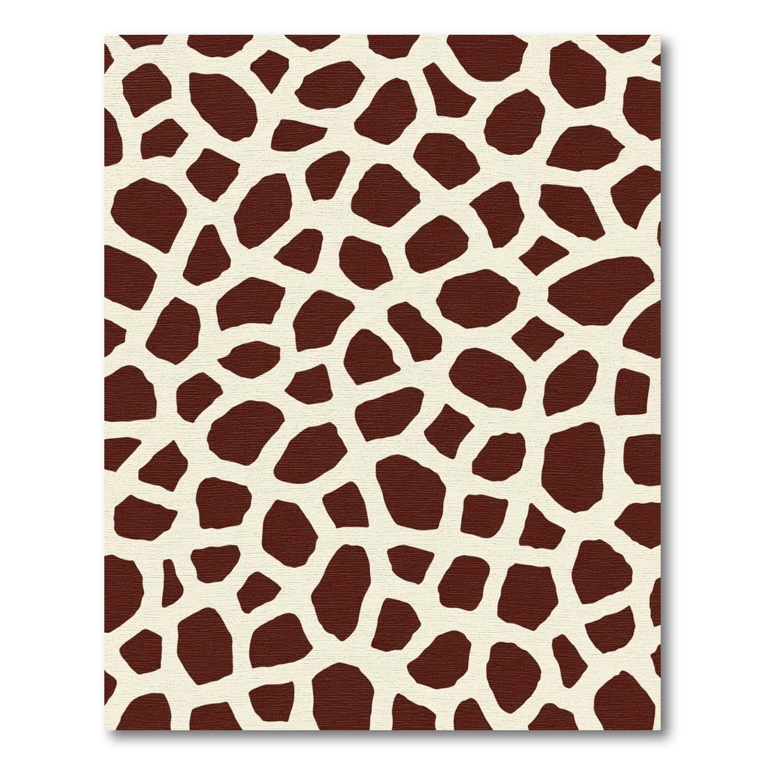 Brown Cream Giraffe Spots Rug