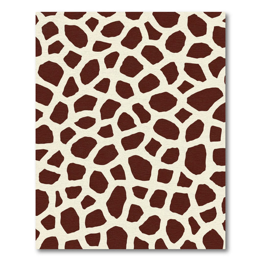 Brown Cream Giraffe Spots Rug