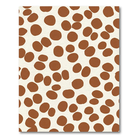 Brown Cream Polka Dot Spot Rug