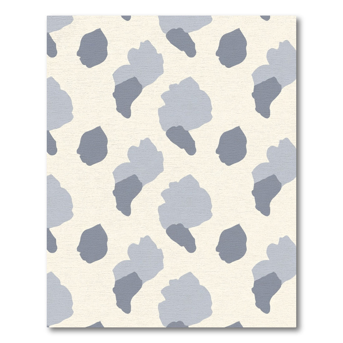 Soft Gray Abstract Cloud Forms Rug