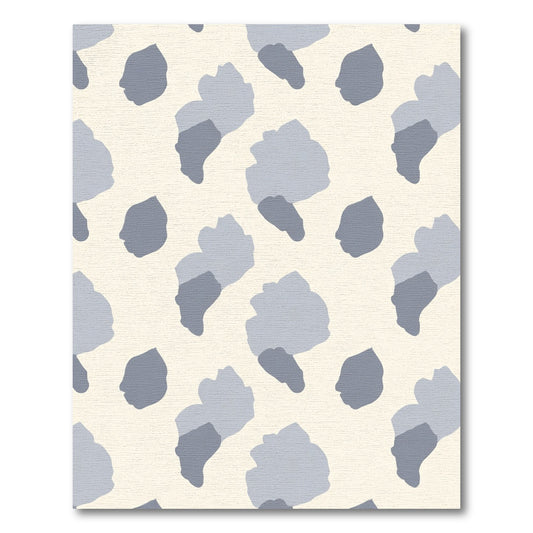 Soft Gray Abstract Cloud Forms Rug