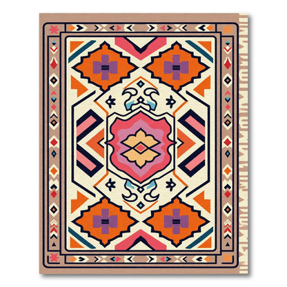 Vibrant Geometric Medallion Bazaar Rug