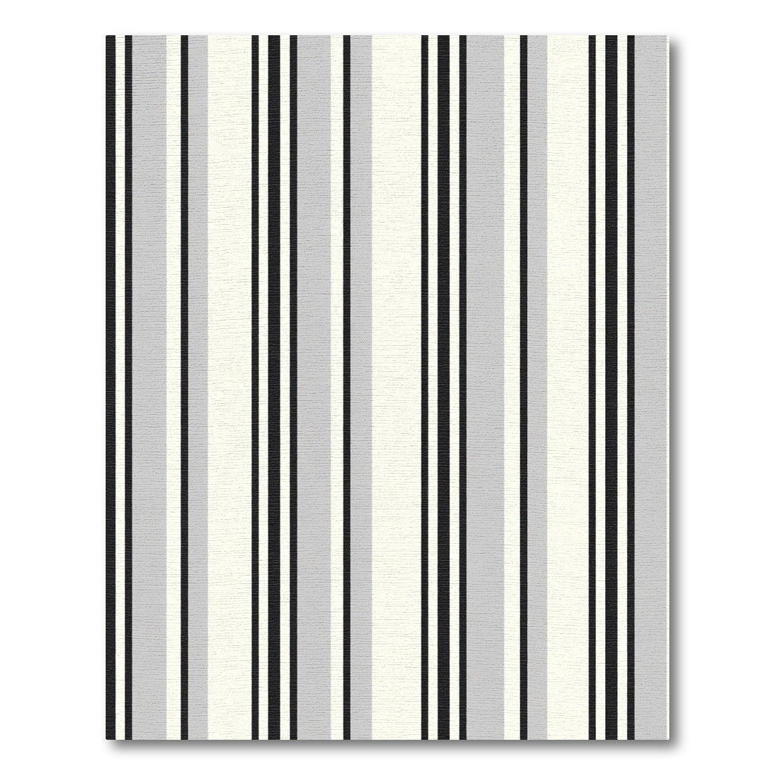 Monochrome Vertical Stripe Composition Rug