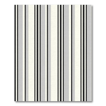 Monochrome Vertical Stripe Composition Rug