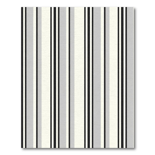 Monochrome Vertical Stripe Composition Rug