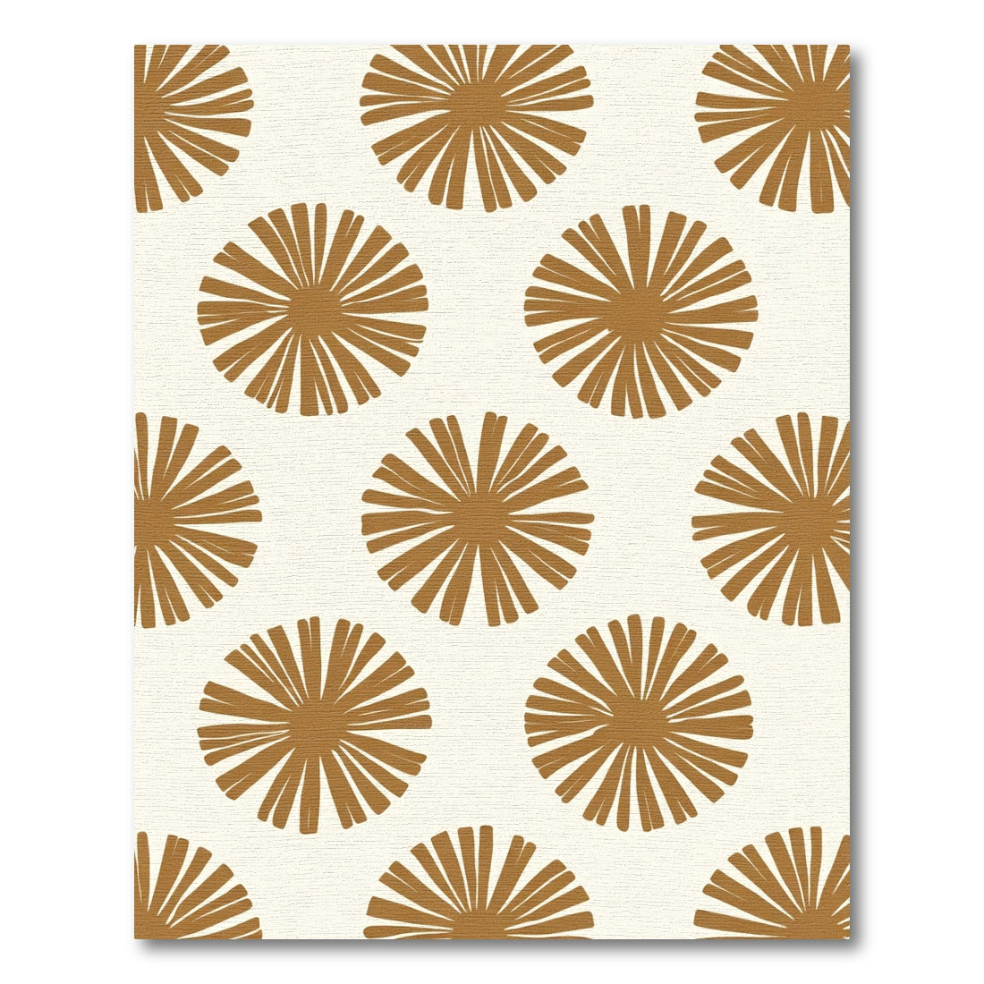Warm Bronze Fan Medallion Rug