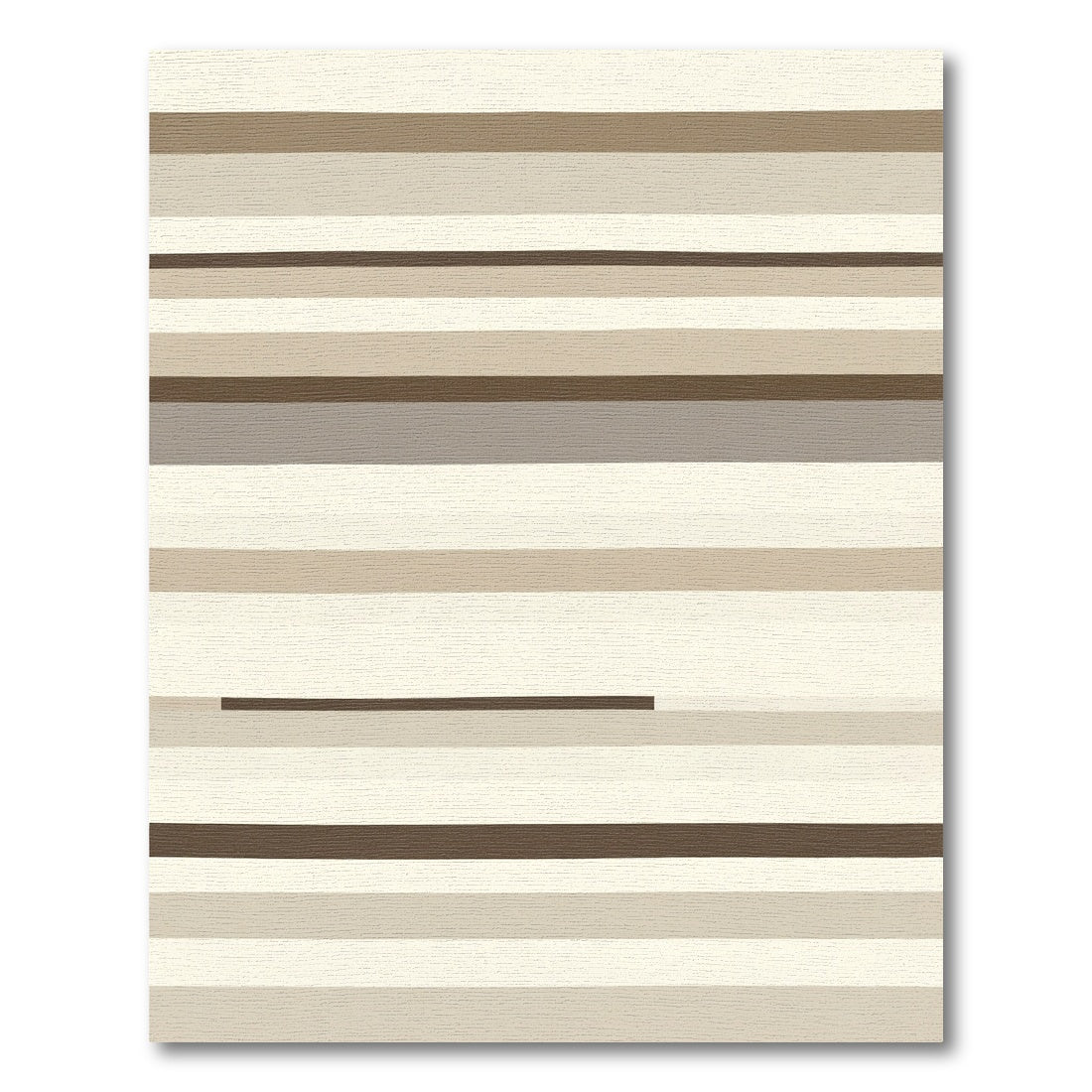 Earthy Tone Contemporary Stripe Rug