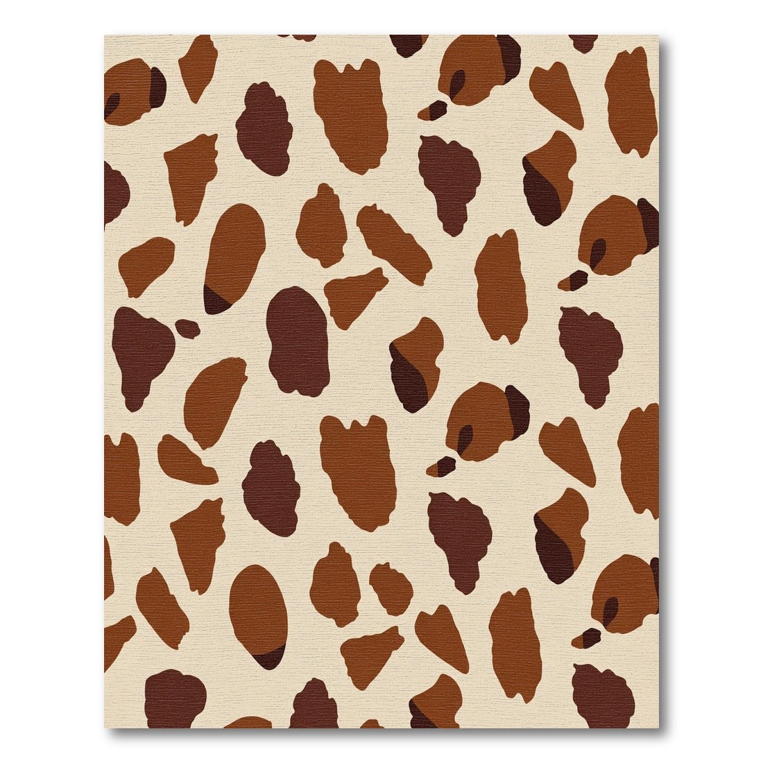 Earthy Brown Spotted Organic Layout Rug