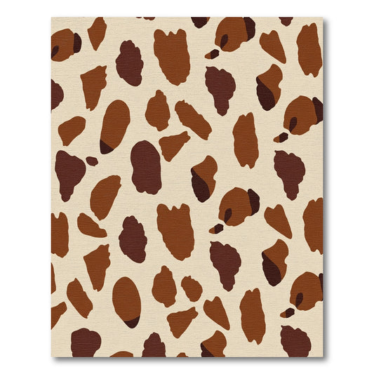 Earthy Brown Spotted Organic Layout Rug