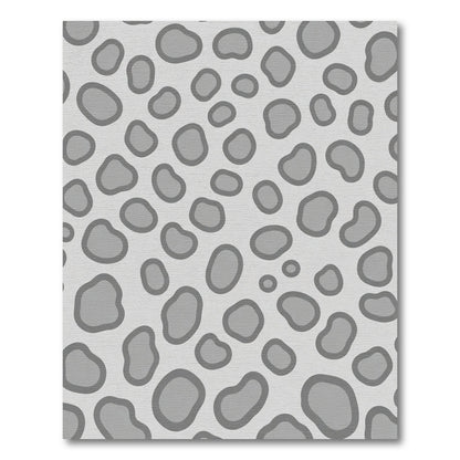 Cool Gray Opaque Spots Rug