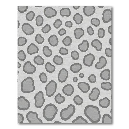 Cool Gray Opaque Spots Rug