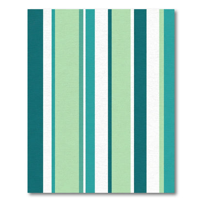 Teal Mint Stripe Rug
