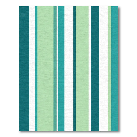 Teal Mint Stripe Rug