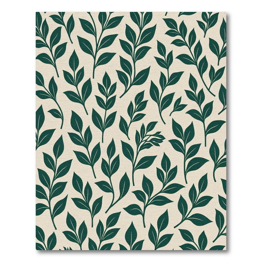 Deep Emerald Botanical Branch Repeat Rug