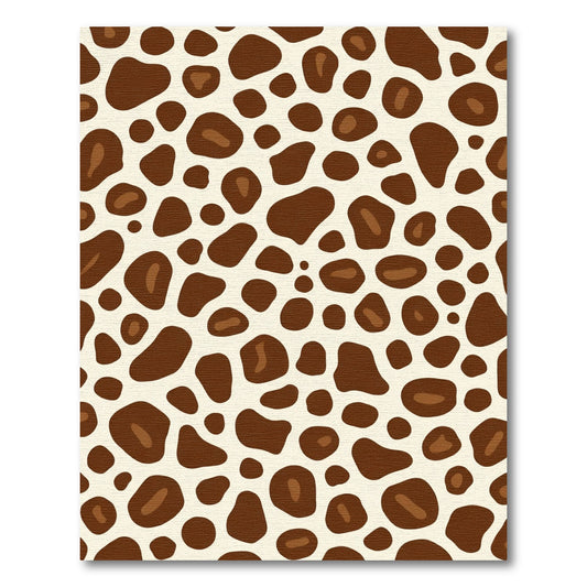 Brown Spotted Animal Hide Rug