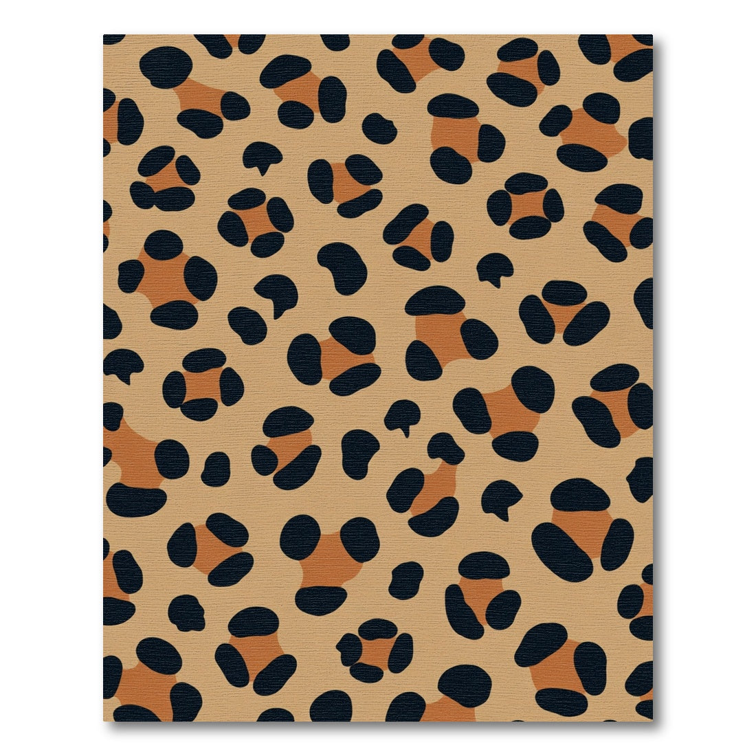 Classic Tan Leopard Spot Rug