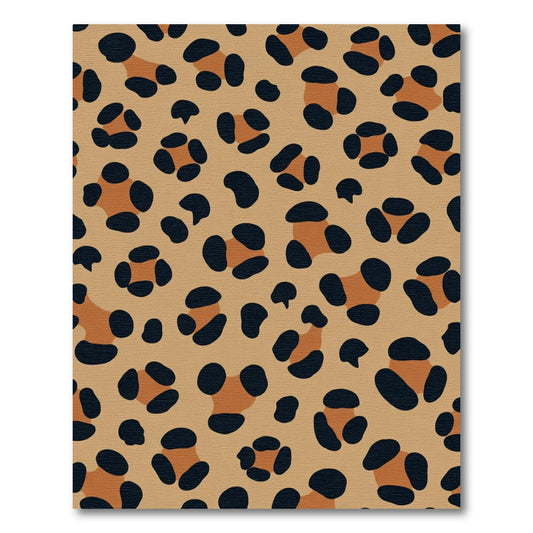 Classic Tan Leopard Spot Rug
